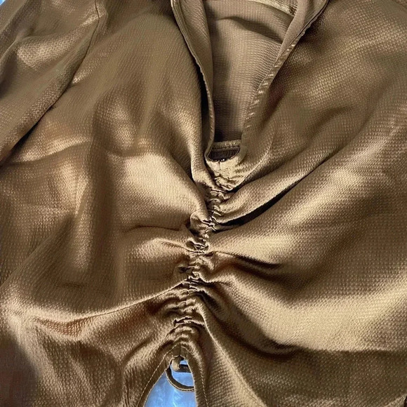 Free People aurora gold blouse in rust - Picture 9 of 15